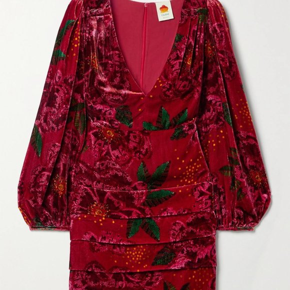 FARM Rio Red Floral Mini Dress - Picture 3 of 11